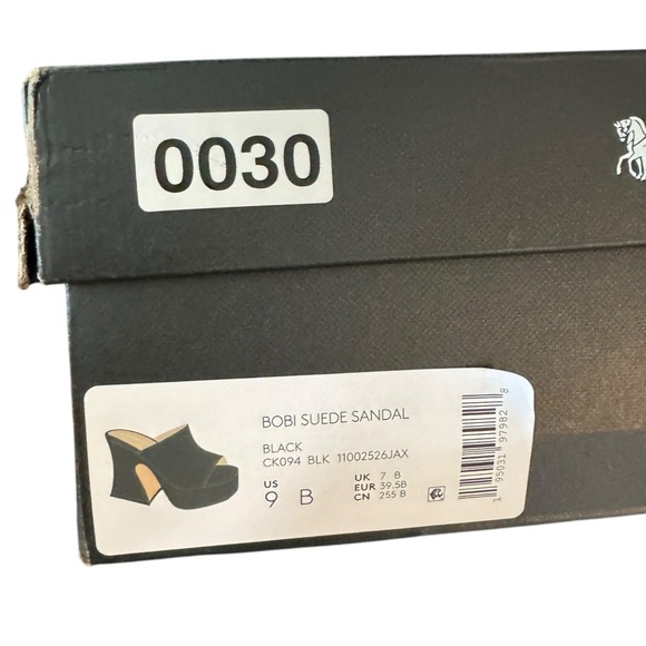 New! Coach Bobi Platform Suede Platform Sandals - Picture 7 of 7